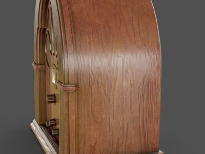 Vintage Radio Low-poly 3D model shop