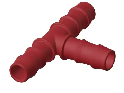 Plastic Irrigation Pipe Tee Joint Toy 3D model