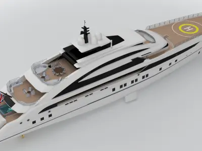 Caique Yacht 3D model