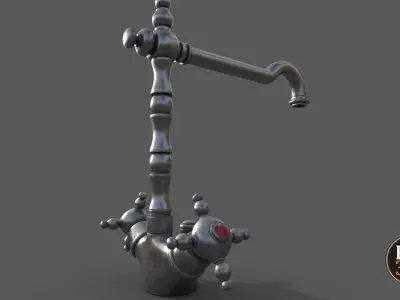 Faucet V1 Low-poly 3D model