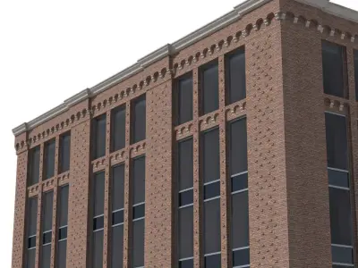 New York corner building 3d model 3D model