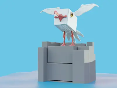 Stylized Creatures PACK Low-poly 3D model