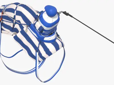  Camel Racing Saddle Gear Striped Blue 