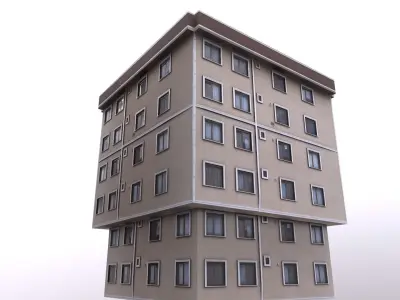 Architectural Building-12 Low-poly 3D model