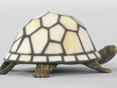 Stained Glass Turtle Desk 3D print model