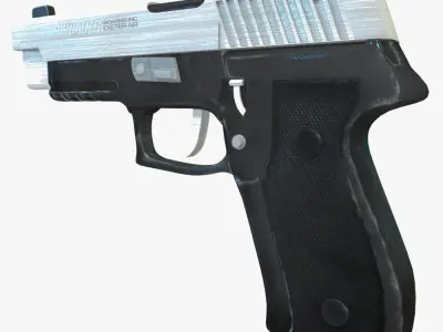 Sig Sauer 226 Handgun Low-poly 3D model