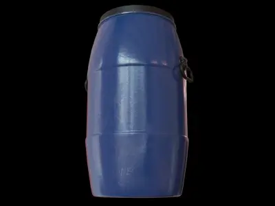 Plastic Drum - Barrel - Container Low-poly 3D model