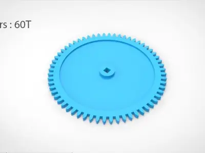 Gears 12T-36T-60T 3D model