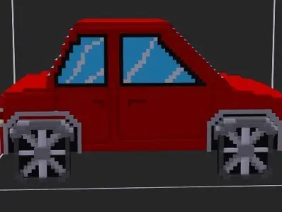 car voxel Free 3D model