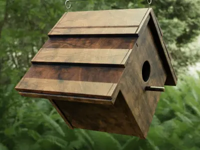 Realistic Bird House 3D model