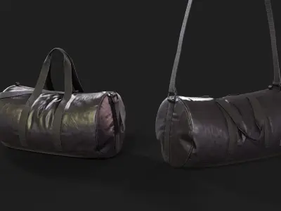 Gym Bag Asset Pack - Game-Ready and High Poly with Marvelous Low-poly 3D model
