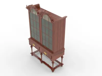 Vintage Kitchen Cabinet 3D model