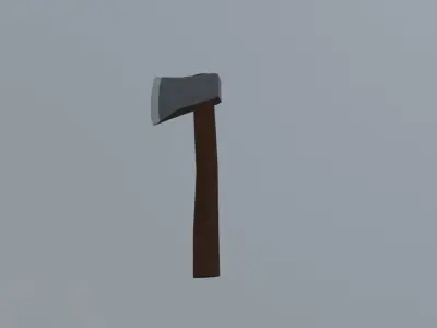Woodcutting axe Free low-poly 3D model