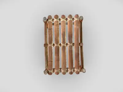 Wooden stool scan Free 3D model