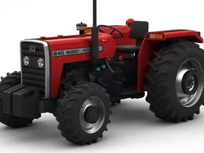 Massey Ferguson 240 1996 4x4 3D model