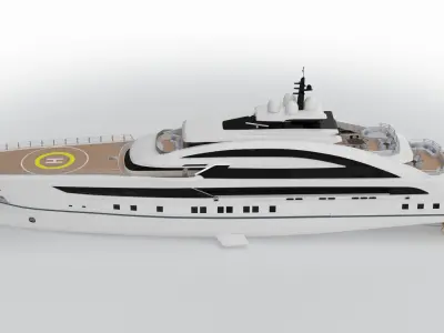Caique Yacht 3D model