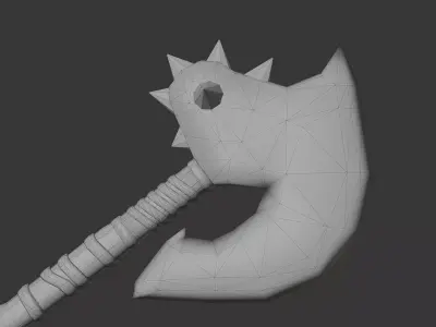 Murkblood War Axe Low-poly 3D model
