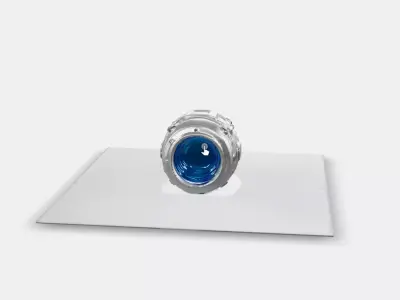 Cold Tubular Stasis Pod Low-poly 3D model