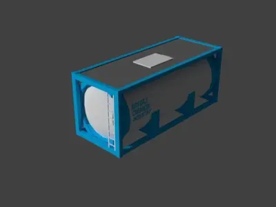 ISO Tank Container 20ft 3D model