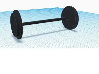 G scale model train wheel 3D print model