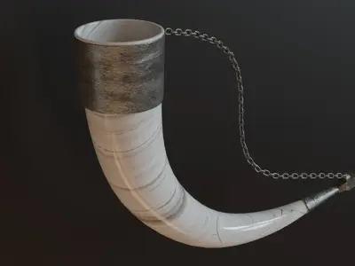 Drinking Horn Khantsi 3D model