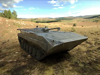 BMP 1 military tank 3D model