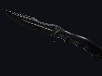 Military Knife Low-poly 3D model get