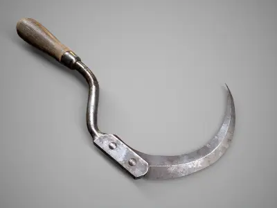 Sickle Low-poly 3D model purchase