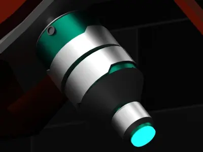 Project-X futuristic weapon Low-poly 3D model