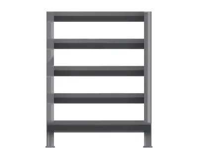 Industrial steel ladder 3D model