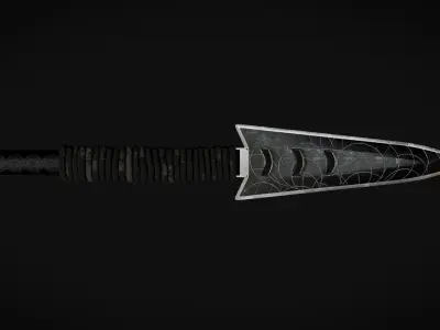 Stealth Spear and Throwing Knife 3D Model Pack