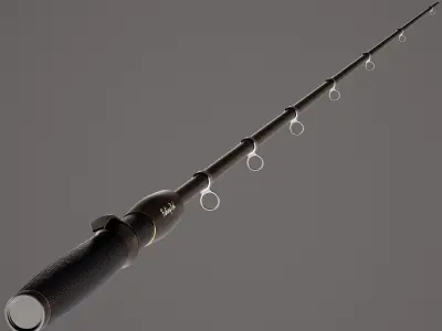 Fishing Rod Low-poly 3D model