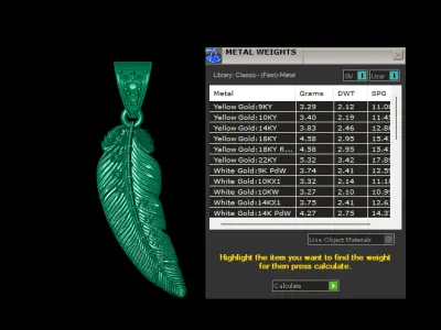 BIRD WING PART PENDANT 3D PRINTABLE MODEL 3D print model