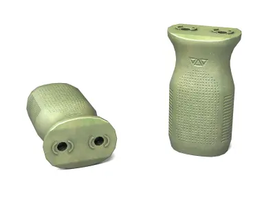 Magpul MVG MLOK Vertical Grip OD Green Free low-poly 3D model