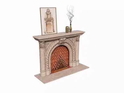 Classic Fireplace STUDIO Q 3D model