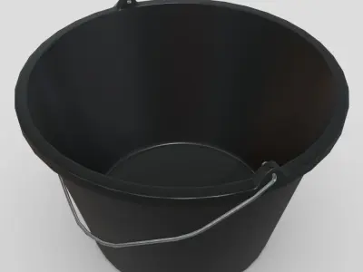 Bucket 6 Low-poly 3D model