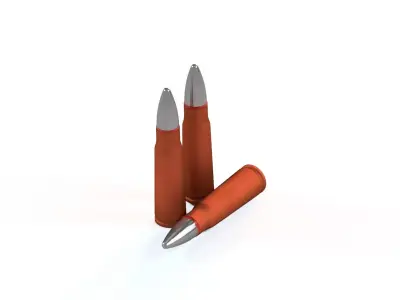 Kalashnikov bullet 3D model