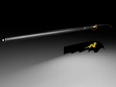 Low Poly Bisendo from Mun Low-poly 3D model