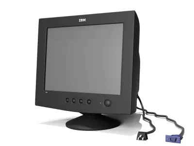 CRT PC Monitor 3D model