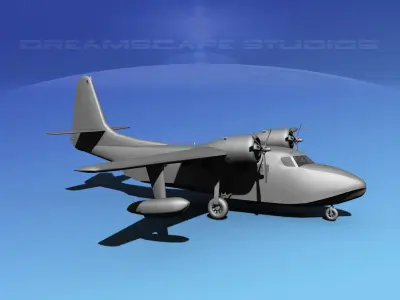 Grumman G-73 Mallard VBM 3D model
