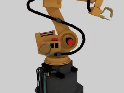 Industrial robot arm 3D model purchase