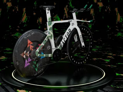 Factor Hanzo time trial bike Low-poly 3D model