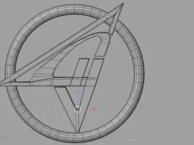 SU aircraft logo model 3D model
