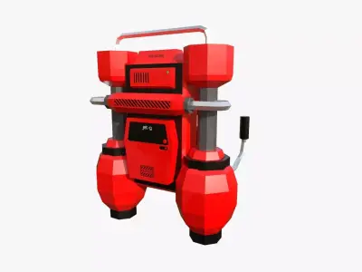 Jetpack Low Poly G02 - SciFi Character Design Low-poly 3D model