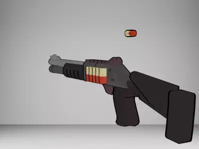 Benelli M4 Super 90 Low-poly 3D model purchase