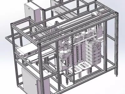 Non-standard assembly machine 3D model