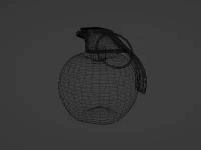 Exploding apples Free 3D model