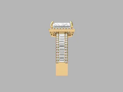 Wedding Ring  3D print model 398