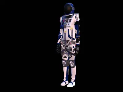 Astronaut Spacesuit Finland 3D model