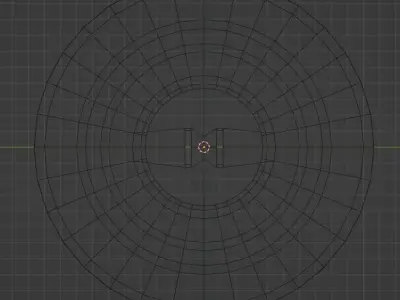 Low-Poly Round Shield Free low-poly 3D model
